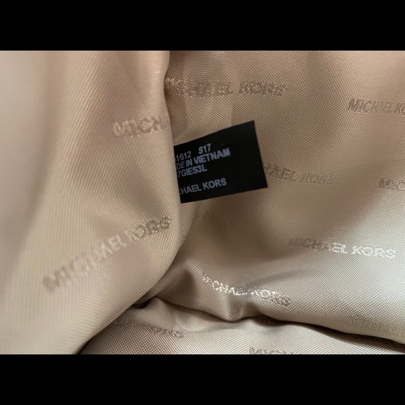 NWOT MICHAEL KORS Leather Collins bag dark khaki - Picture 6 of 8